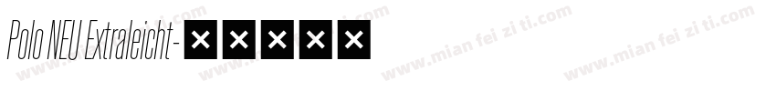 Polo NEU Extraleicht字体转换